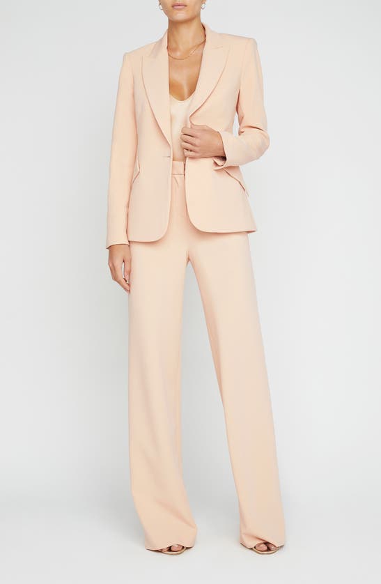 Shop L Agence L'agence Chamberlain Blazer In Toasted Almond