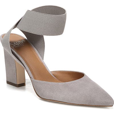 Sarto By Franco Sarto Stella Ankle Wrap Pump- Grey