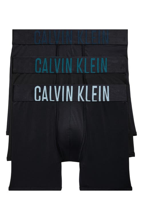 Calvin Klein 3-pack Boxer Briefs In Black