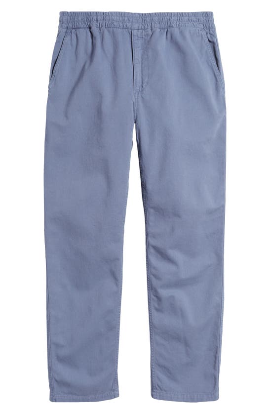 Shop Carhartt Flint Straight Leg Twill Pants In Bay Blue Garment Dyed