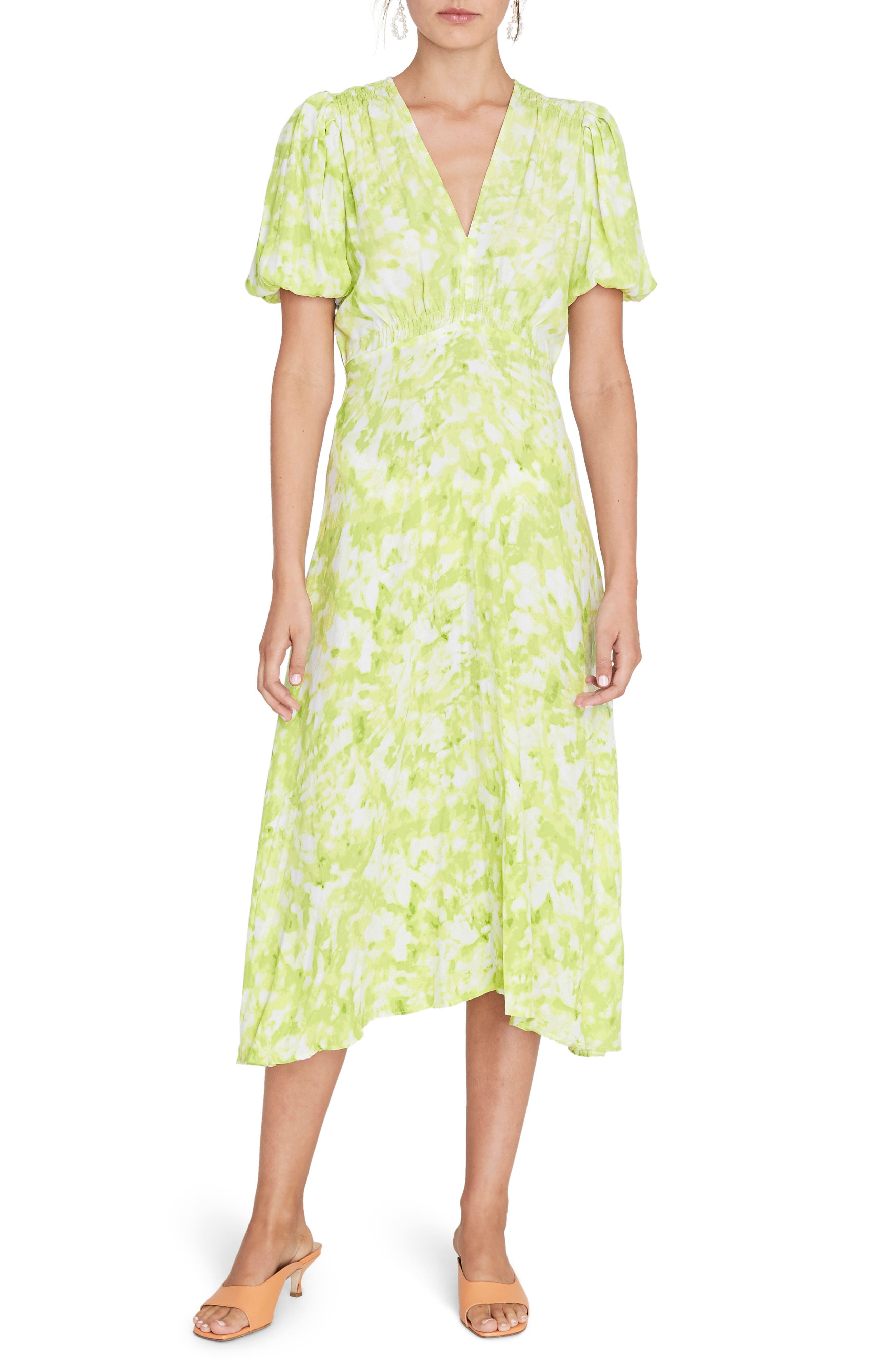 lime midi dress
