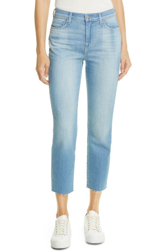 L Agence L'agence Sada Cropped Slim Fit Jeans In Ashford