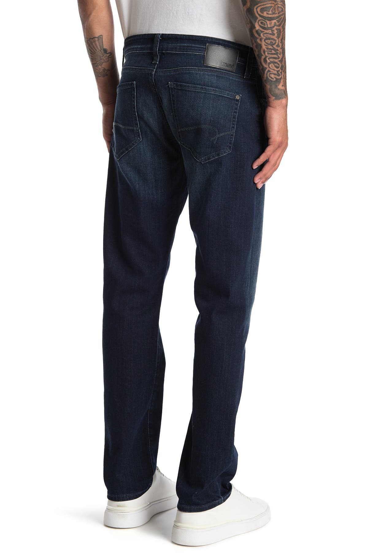 Mavi Marcus Brooklyn Tapered Leg Jeans In Dark Blue