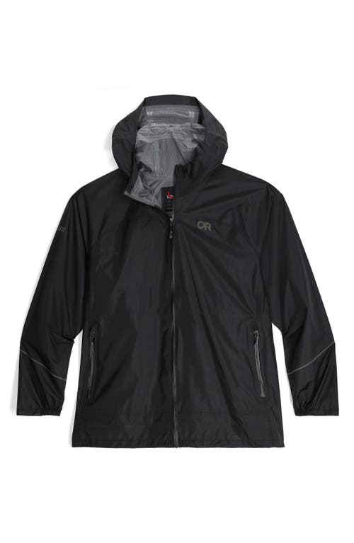 Shop Outdoor Research Helium Rain Ultralight Jacket In Black