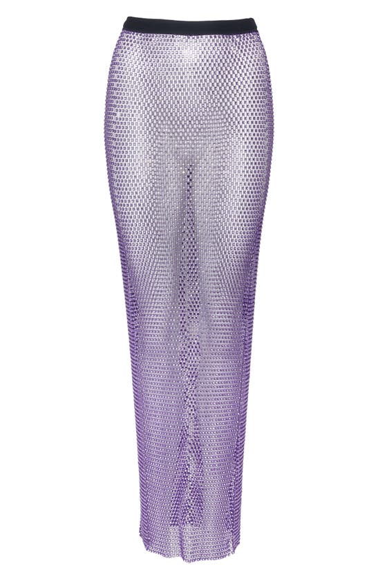 Shop Nasty Gal Diamante Maxi Skirt In Purple