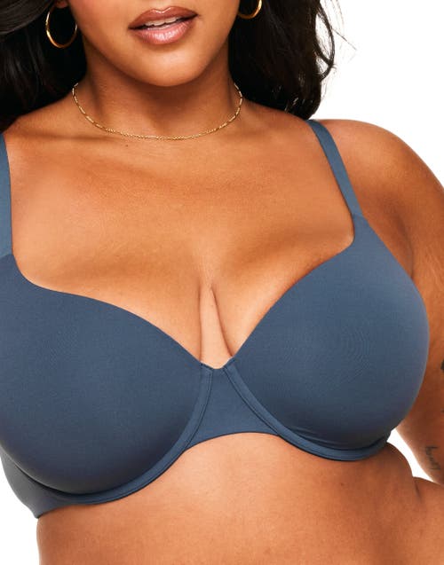 Shop Adore Me Janelle Contour Demi Bra In Dark Blue