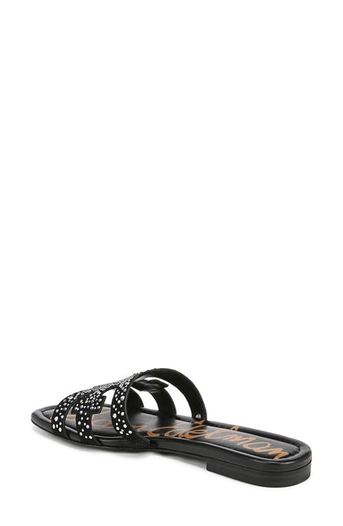 Shop Sam Edelman Bay Gem Slide Sandal In Black