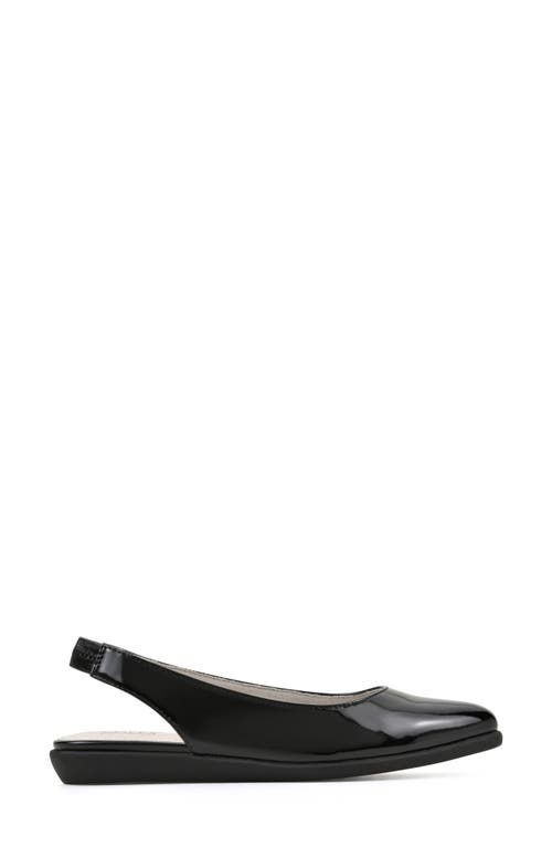 Shop Cliffs By White Mountain Memory Slingback Flat In Black/patent