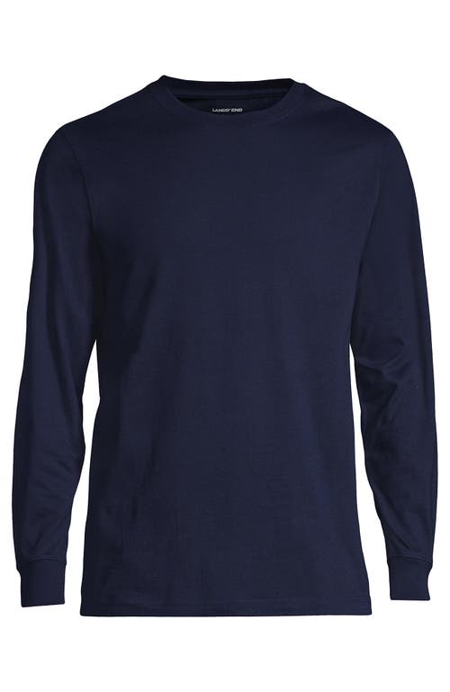 Shop Lands' End Super-t Long Sleeve T-shirt In Radiant Navy