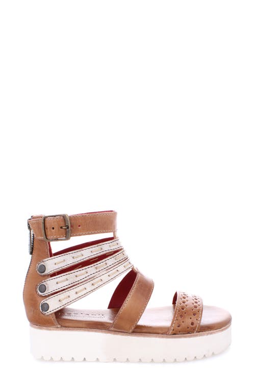 Bed Stu Artemia Platform Sandal In Tan Rustic Nectar Lux
