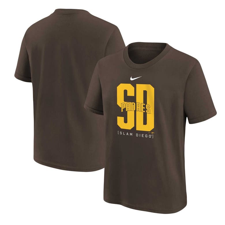 Shop Nike Youth  Brown San Diego Padres Scoreboard T-shirt