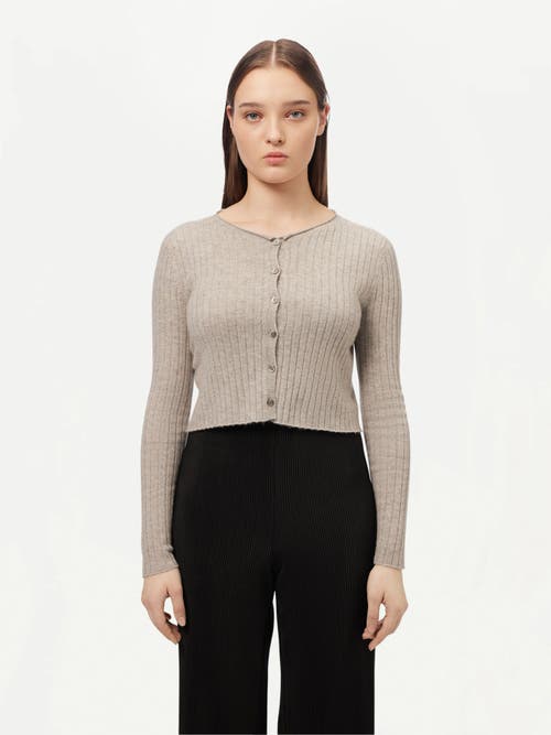 Gobi Mongolian Cashmere Lightweight Cashmere Cardigan In Dawn Blue