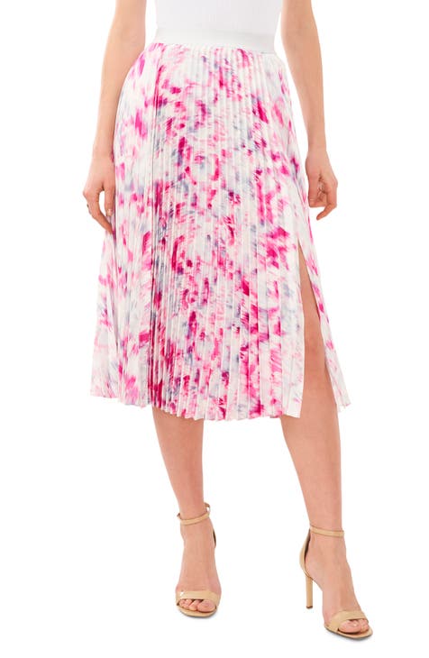 Dorothy Perkins Tall Pink Mesh Pleat Midi Skirt, $39