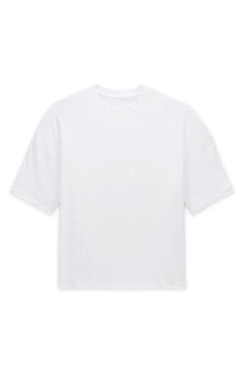 Shop Nike X Jacquemus Logo Cotton T-shirt In White