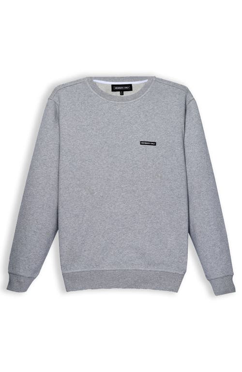 Shop Members Only Preston Crew Neck Sweatshirt In Grey