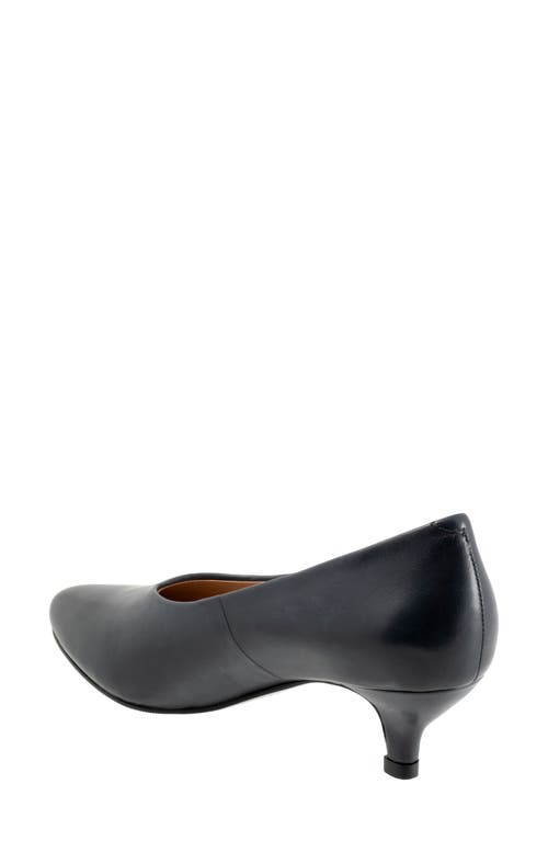 Shop Trotters Kimber Kitten Heel Pump In Navy