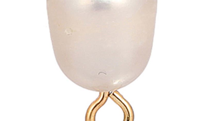 Shop Ettika Cubic Zirconia & Freshwater Pearl Draped Stud Earrings In Gold