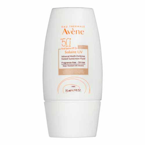 Shop Avene Solaire Uv Mineral Multi-defense Tinted Sunscreen Spf 50+