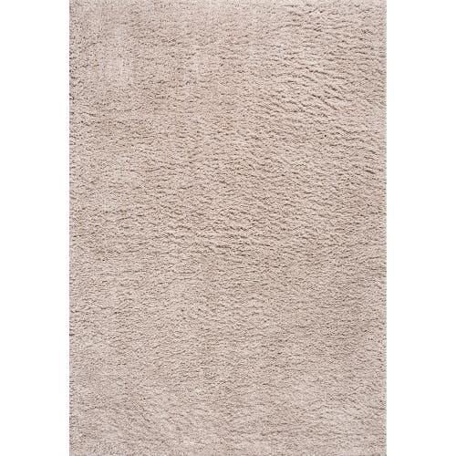 Shop Jonathan Y Groovy Solid Shag Area Rug In Light Beige