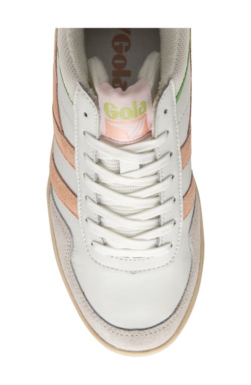 Gola Swerve Sneaker In White/pearl Pink/green