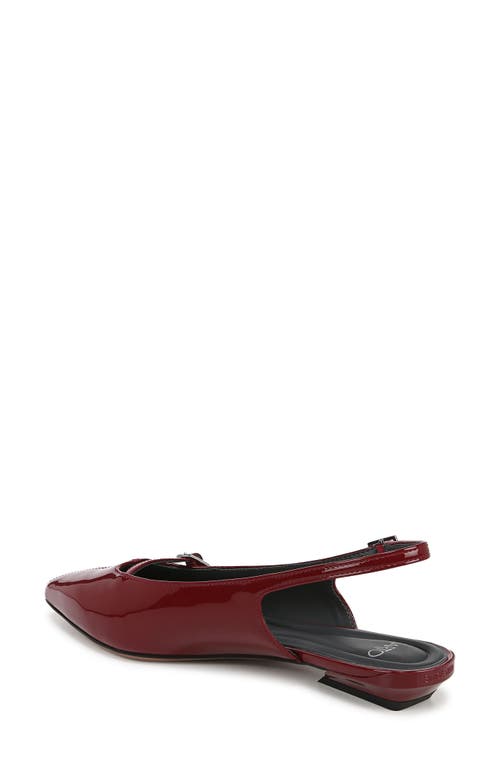 Shop Sarto By Franco Sarto Emma Pointed Toe Slingback Flat In Red