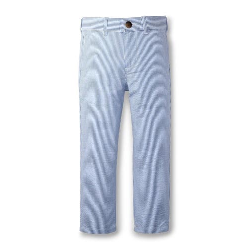 Hope & Henry Boys' Organic Cotton Seersucker Suit Pant, Toddler In Blue Seersucker