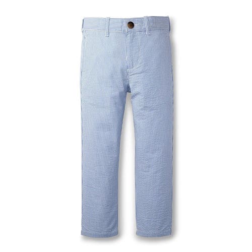 Hope & Henry Boys' Seersucker Suit Pant, Kids In Blue Seersucker