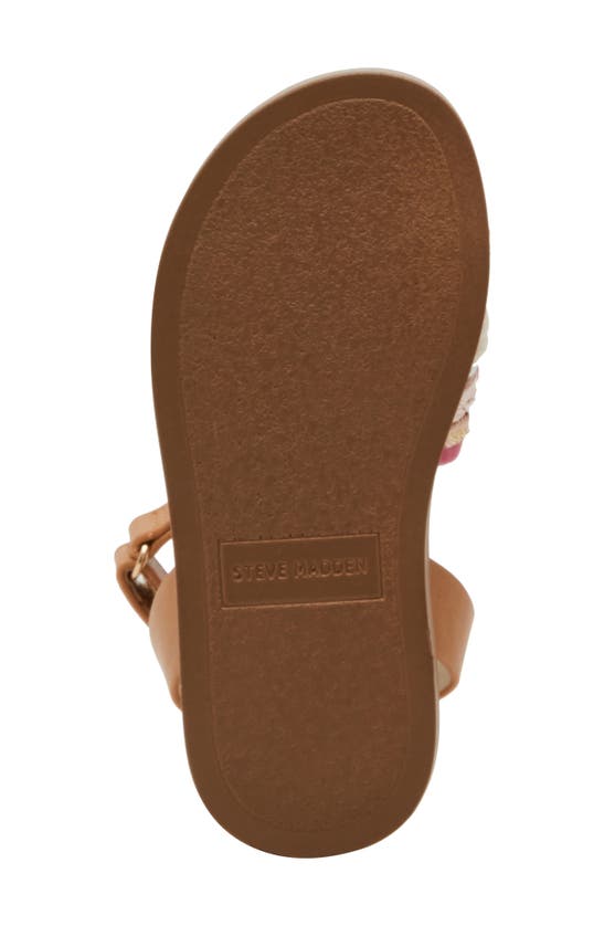 Shop Steve Madden Kids' Tkassi Ankle Strap Sandal In Pink