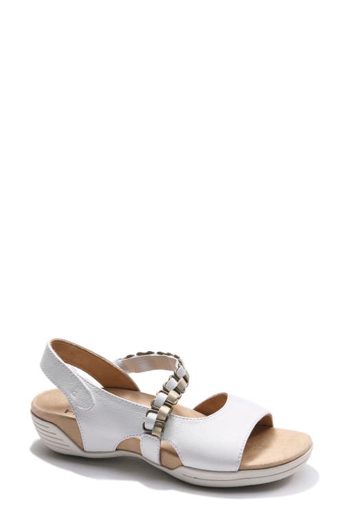 Halsa Footwear Hälsa Footwear Destiny Sandal In White/gold