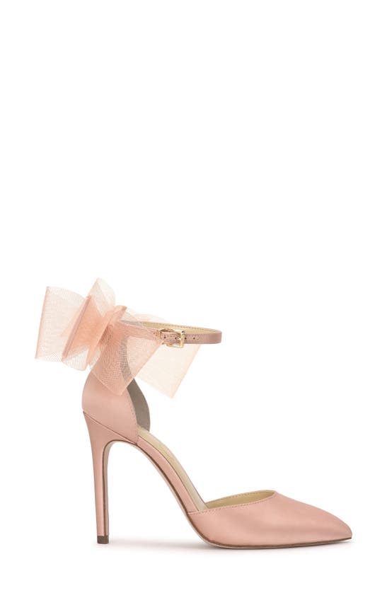 Shop Jessica Simpson Phindies Ankle Strap Pointed Toe Pump In Blush