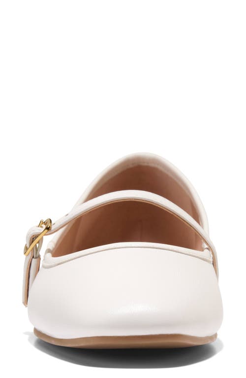 Cole Haan Yelena Mary Jane Flat In Ivory Leather