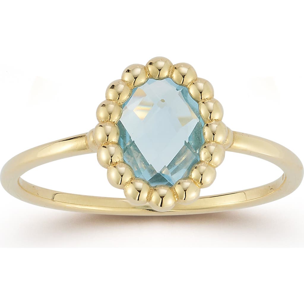 Ember Fine Jewelry 14k Gold Topaz Ring In Gold/blue