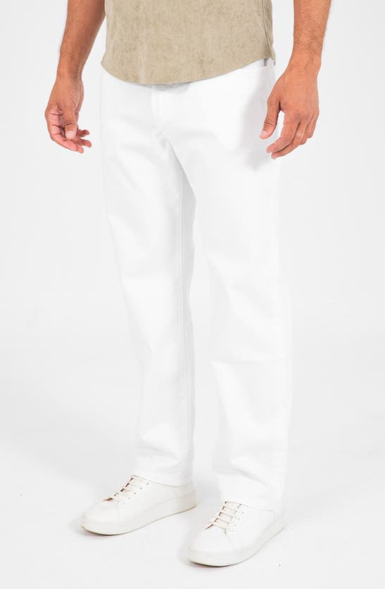 Shop Monfrere Jayden Straight Leg Jeans In Blanc