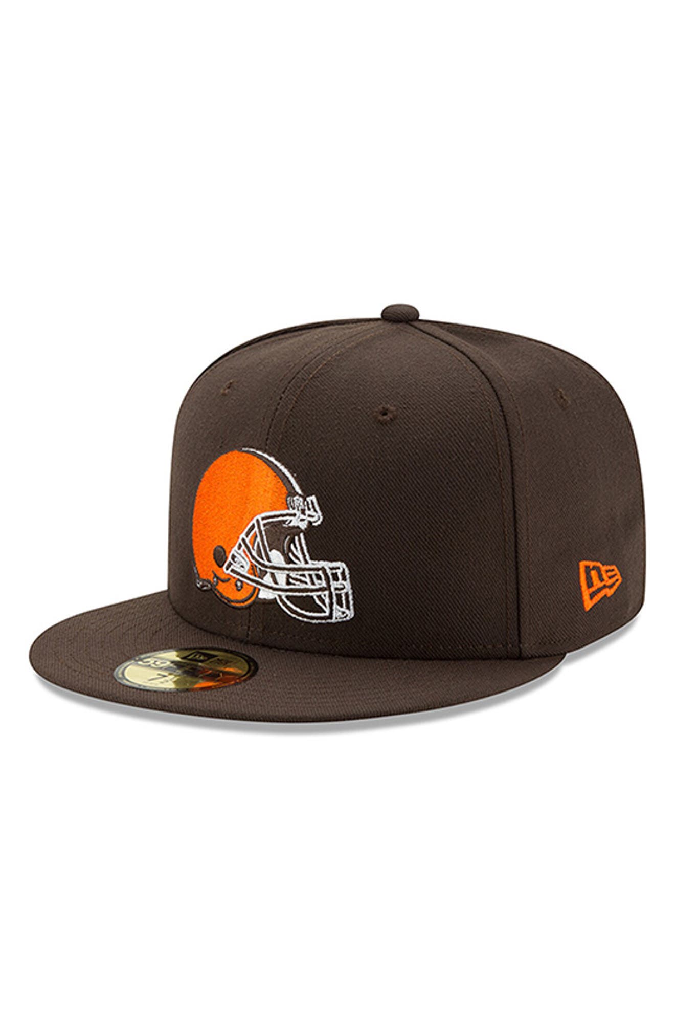 cleveland browns fitted hat