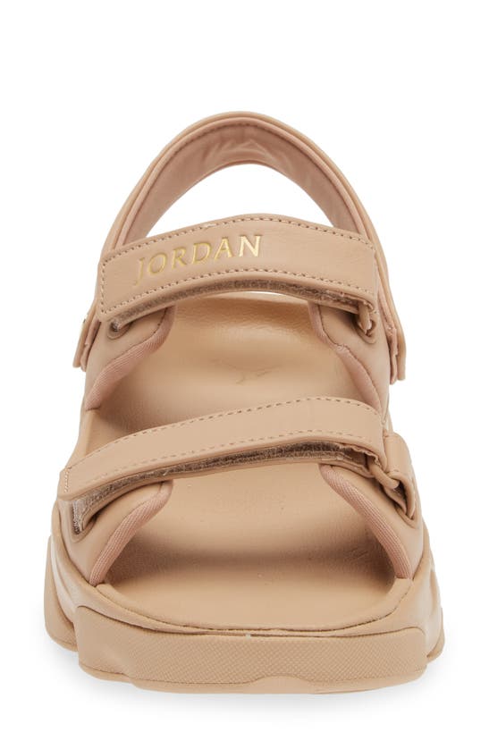 Shop Jordan Deja Sandal In Legend Medium Brown/ Gold