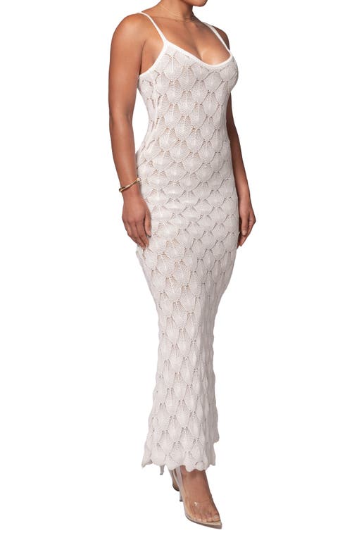 Shop Jluxlabel Gabriela Knit Maxi Dress In White