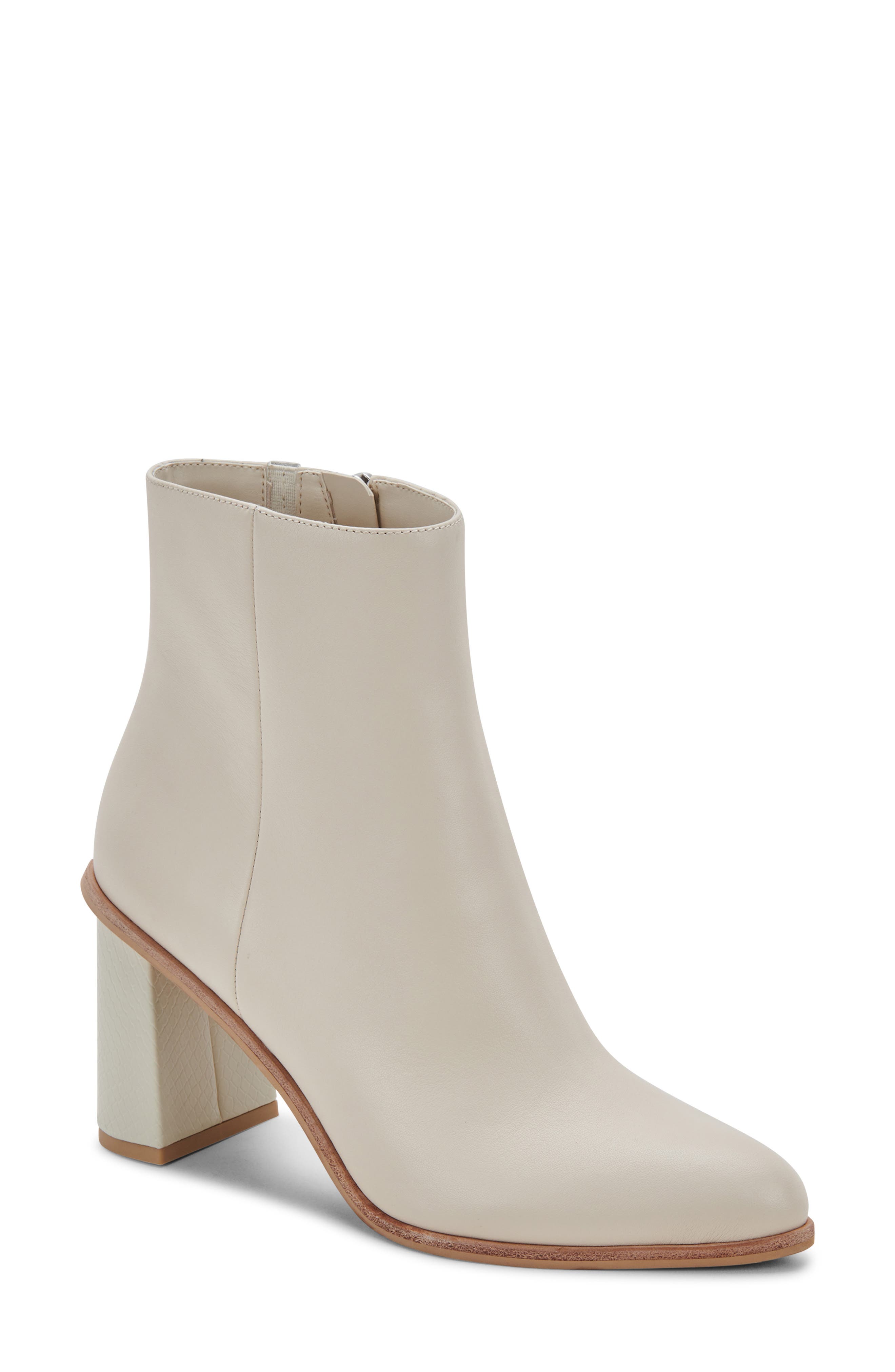 womens ivory ankle boots