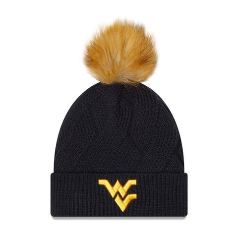 New Era Navy Tennessee Titans Snowy Cuffed Knit Hat with Pom