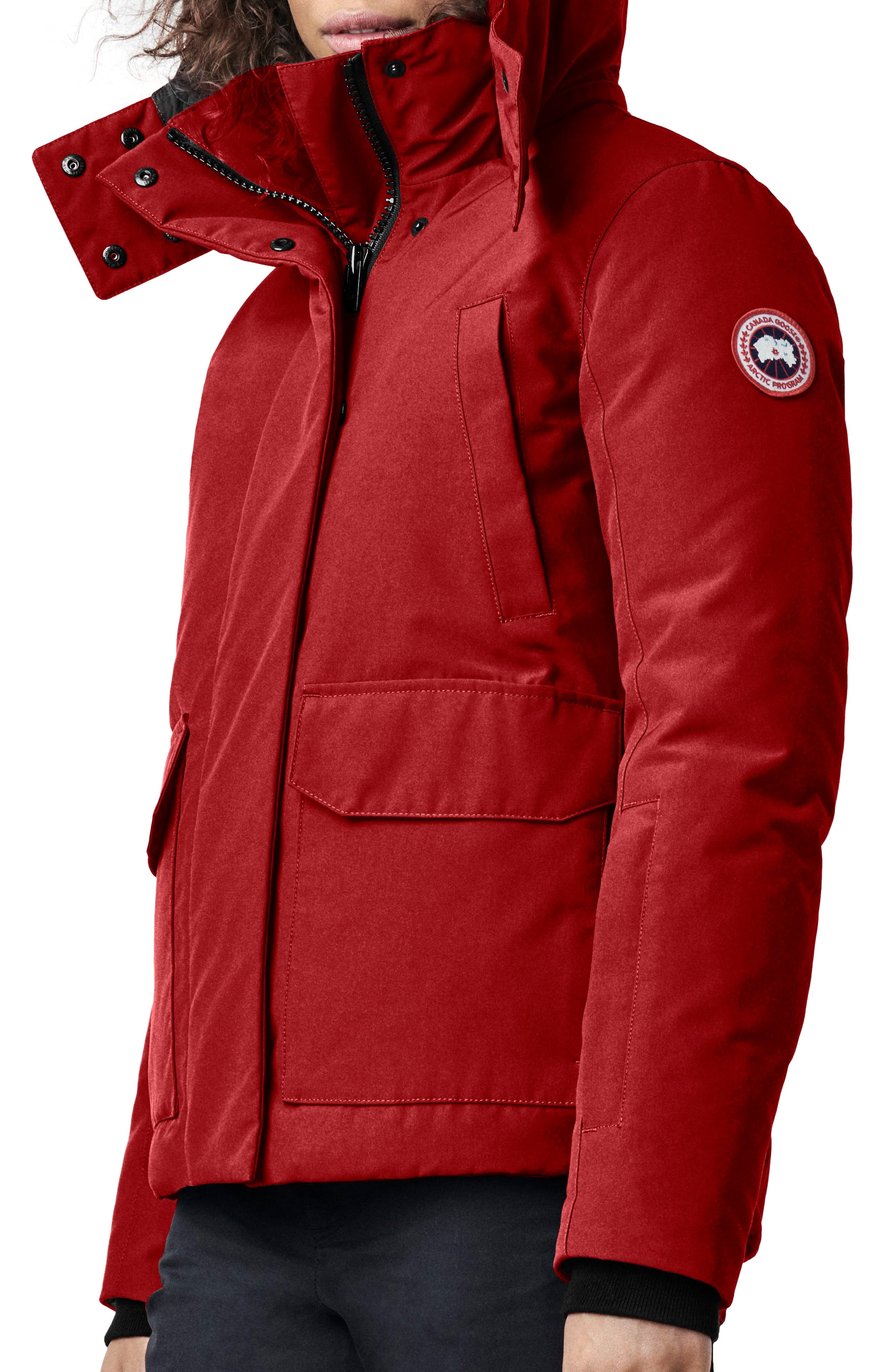 Canada Goose Blakely Water Resistant 625 Fill Power Down Parka, (14-16) - Red