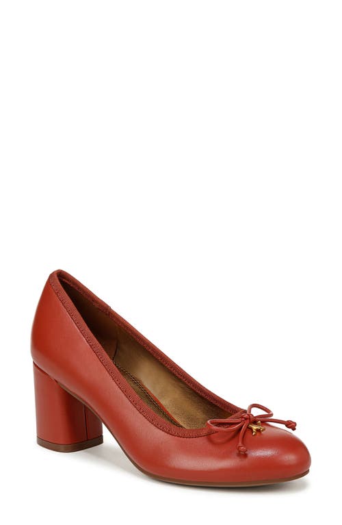 Naturalizer Sienna Block Heel Pump In Tomato