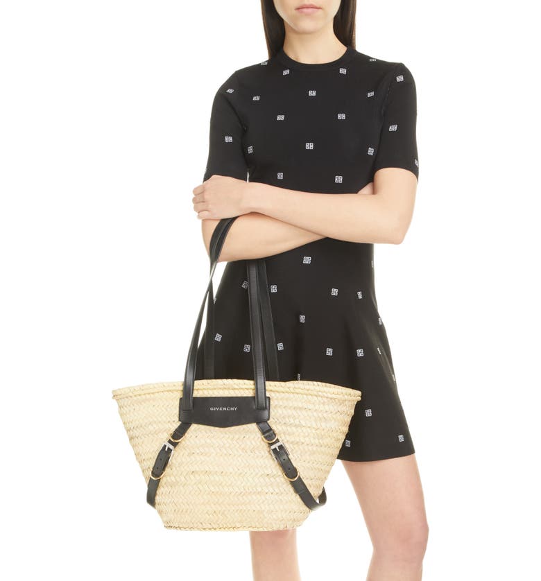Givenchy Medium Voyou Straw Basket Shoulder Bag | Nordstrom