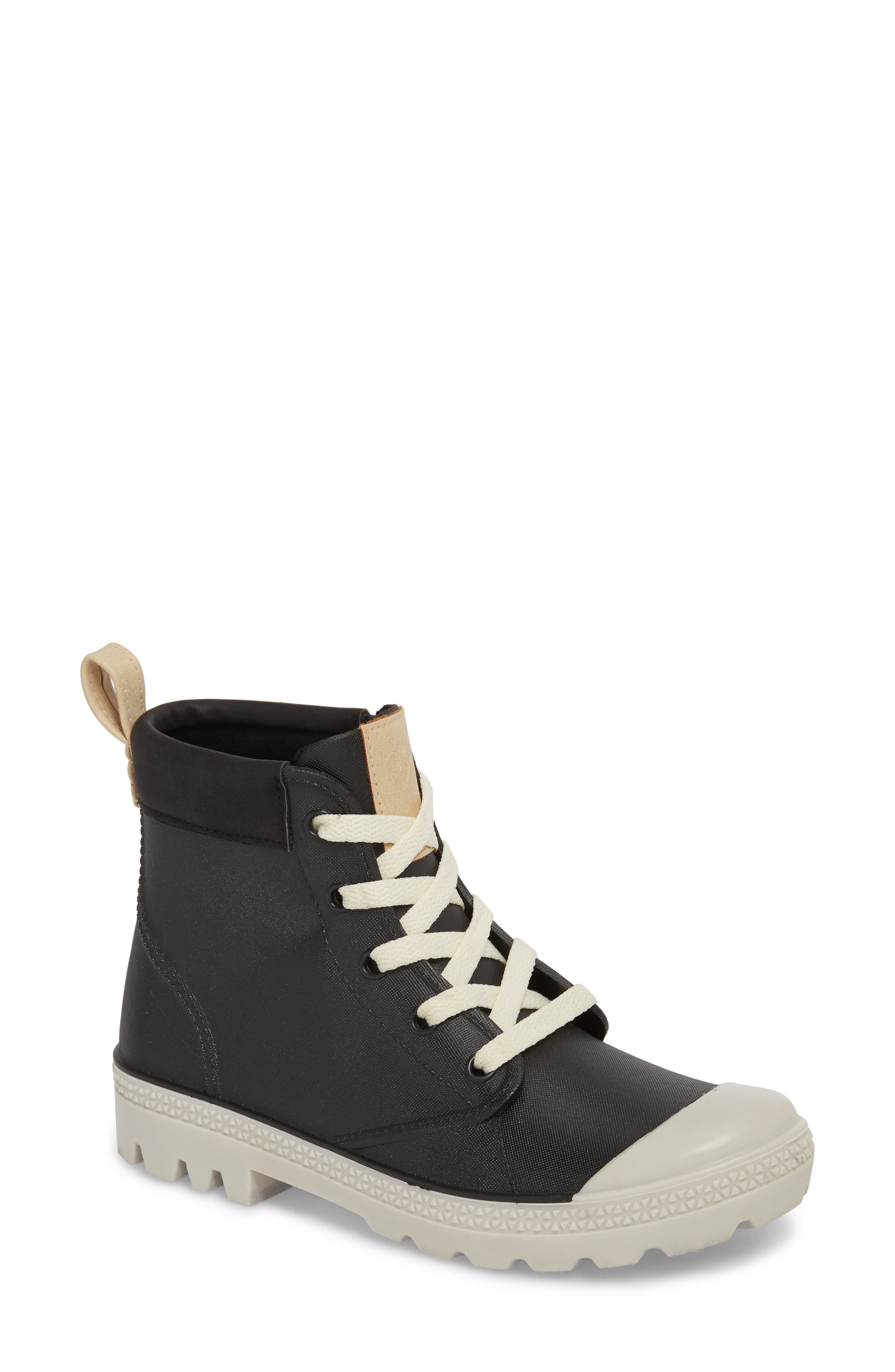Dav Melrose Waterproof Sneaker Boot, Black