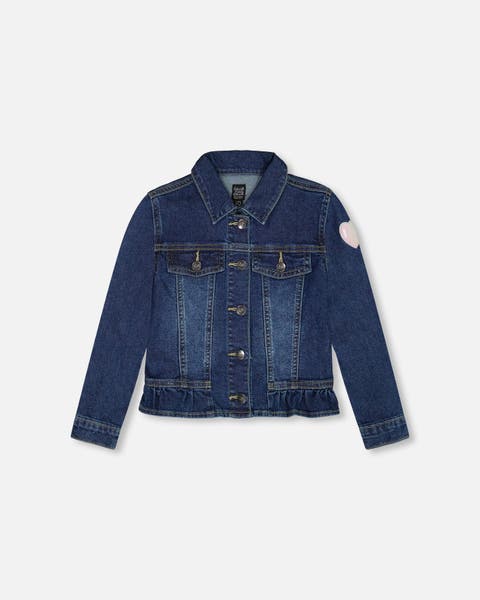 Girls denim jacket sale hotsell