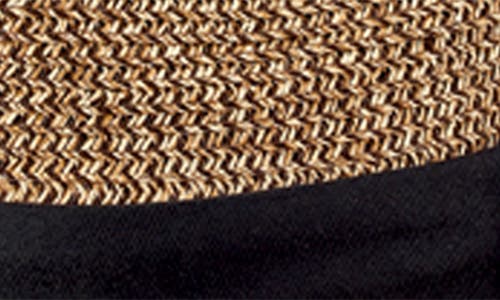 San Diego Hat Ultrabraid Fedora In Beige/black
