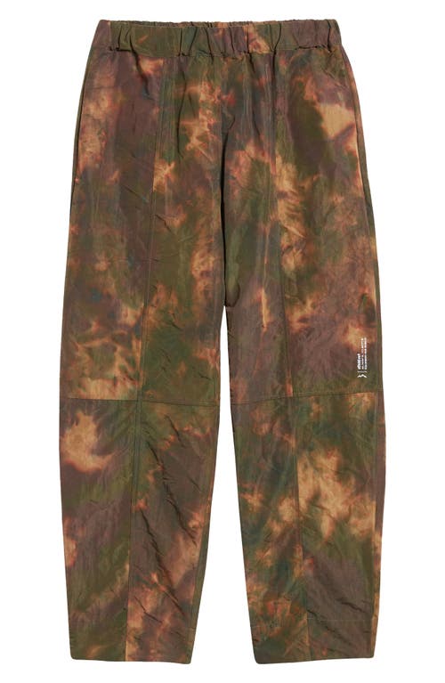 Shop Afield Out Abstract Camo Nylon Pull-on Pants In Green Camo Multi