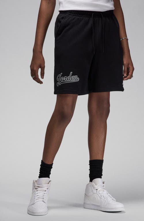 Jordan Men's Flight Mvp Fleece Shorts In Black/white