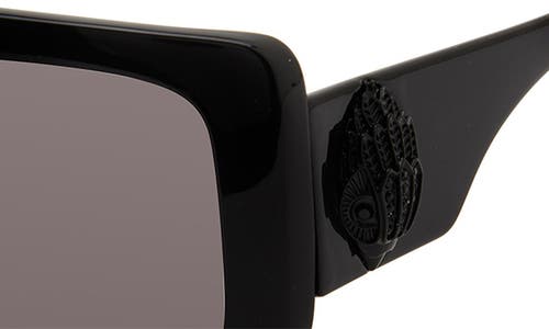 Kurt Geiger London 62mm Oversize Rectangular Sunglasses In Black/smoke