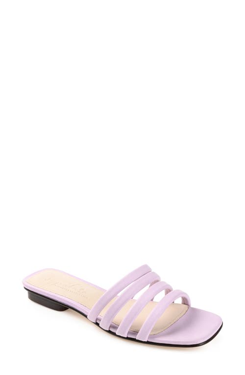 Cenci Strappy Slide Sandal in Lilac
