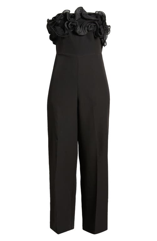 SAM EDELMAN SAM EDELMAN ORGANZA TRIM STRAPLESS JUMPSUIT 