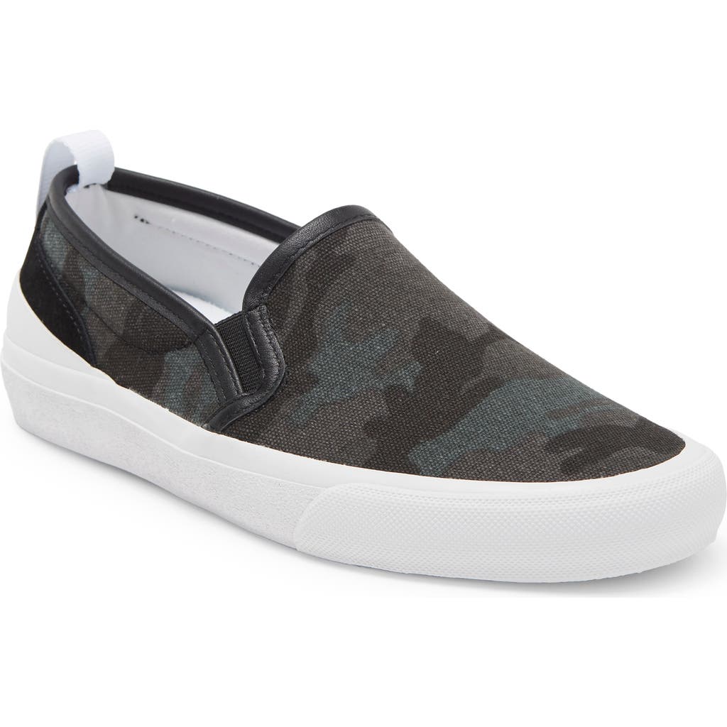 Official Program Canvas Slip-on Sneaker In Camo/black/white